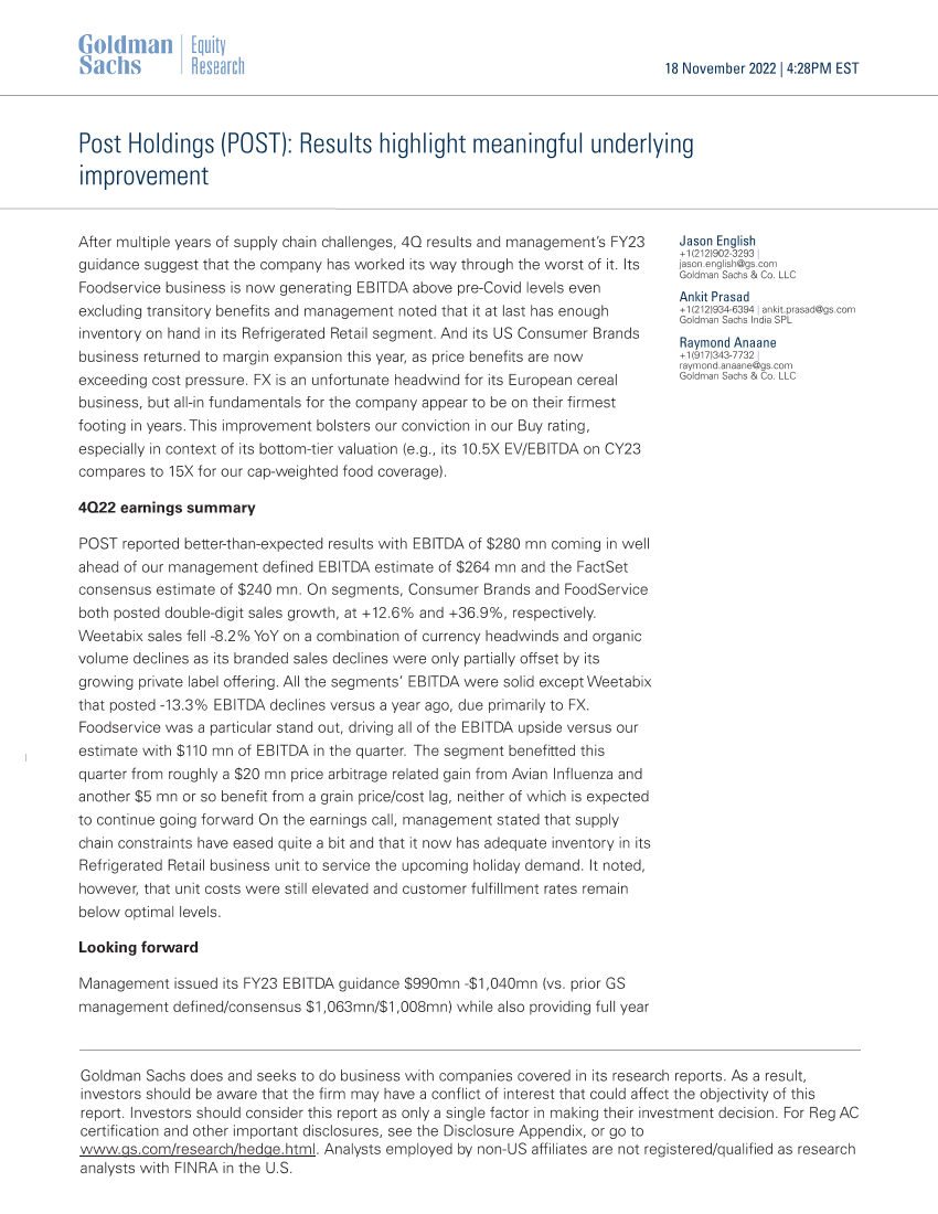 Post Holdings (POST)_ Results highlight meaningful underlying improvement(1)Post Holdings (POST)_ Results highlight meaningful underlying improvement(1)_1.png